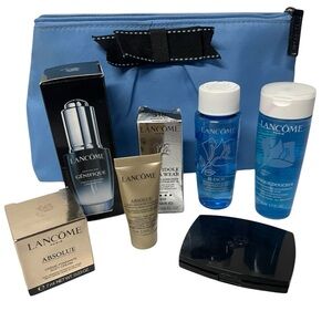 Lancôme Skin Make Up Lot 7 items with Bag Absolue Génifique Oleo serum Toner